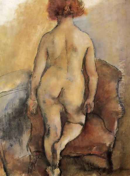 Le nu de Lysis Oil Painting by Jules Pascin