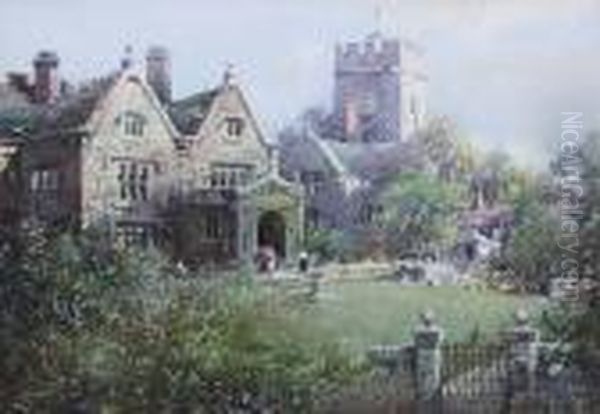 Vicarage Oil Painting by Noel Harry Leaver