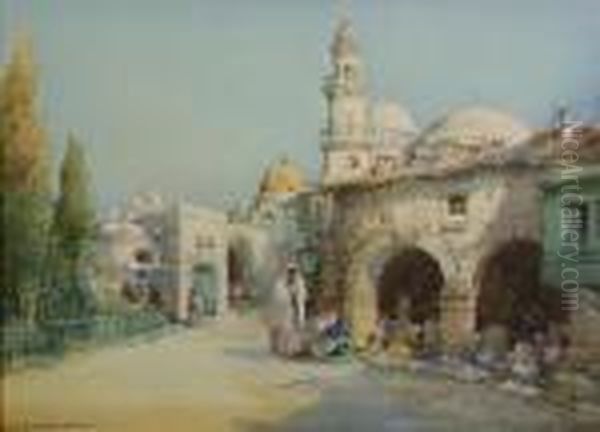 Wayside Stores, Algiers Oil Painting by Noel Harry Leaver