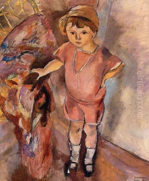 Young Boy Oil Painting by Jules Pascin