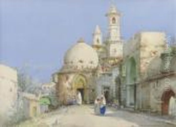 Minarets In Algiers Oil Painting by Noel Harry Leaver