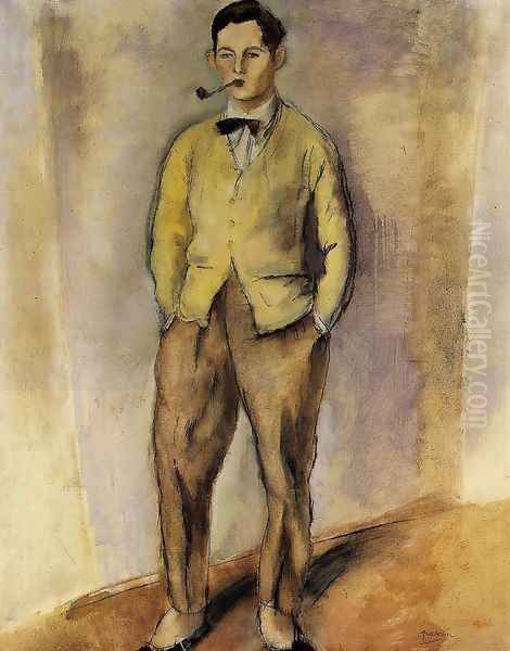 Portrait of Jean Oberle Oil Painting by Jules Pascin