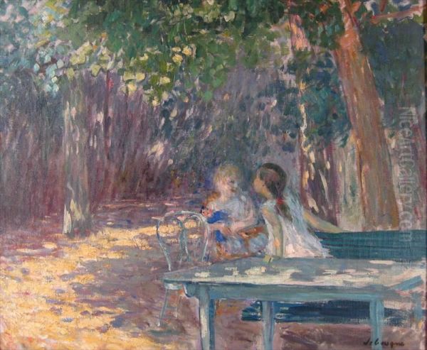 Le Jardin De Montevrain Oil Painting by Henri Lebasque