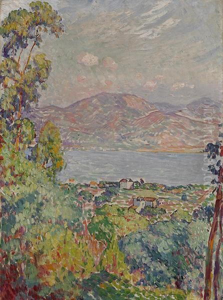 Vue Sur Le Golfe De Saint Tropez (view... Oil Painting by Henri Lebasque