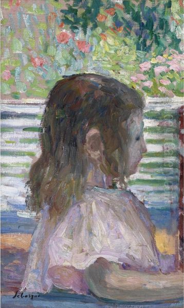 Petite Tete De Profil Oil Painting by Henri Lebasque