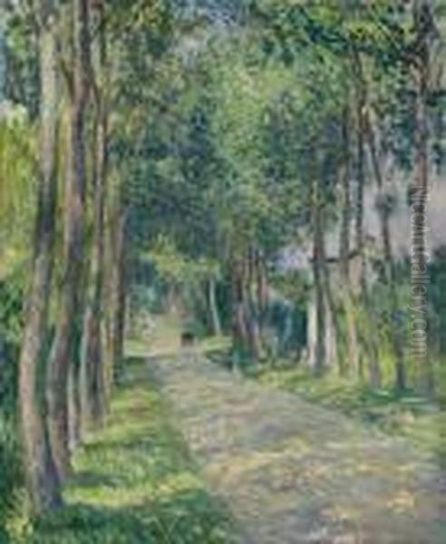 Attelage Sur Une Route Ensoleillee Oil Painting by Henri Lebasque