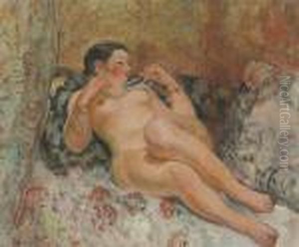 Nu Allongee Oil Painting by Henri Lebasque