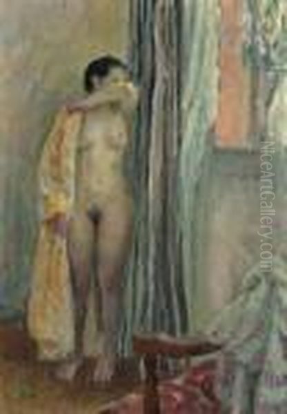 Nu Sortant Du Bain Oil Painting by Henri Lebasque