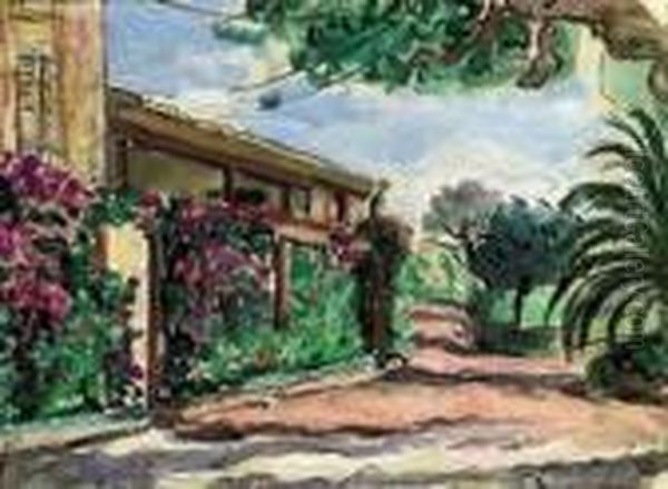 Le Jardin Au Cannet Oil Painting by Henri Lebasque