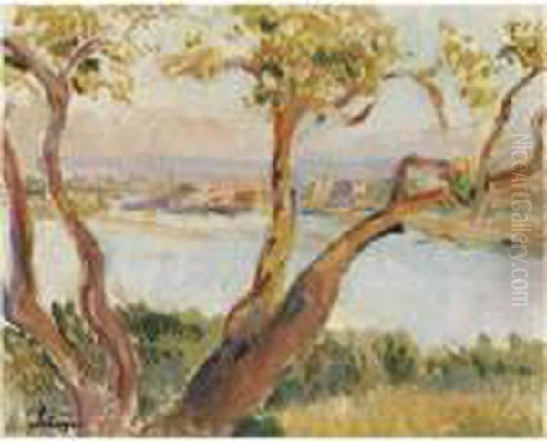 Vue D'antibes Oil Painting by Henri Lebasque