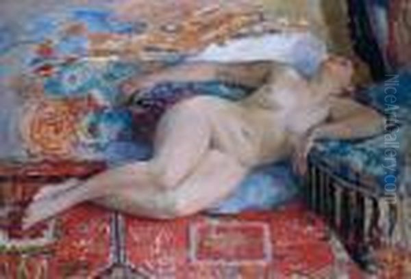 Nu Couche Et Endormi Oil Painting by Henri Lebasque