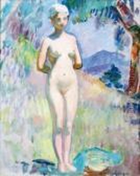 Nu A Saint-tropez Oil Painting by Henri Lebasque