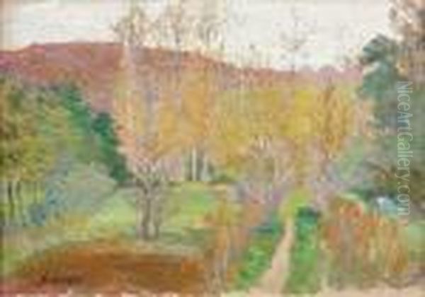 Personnage Dans Un Paysage Oil Painting by Henri Lebasque