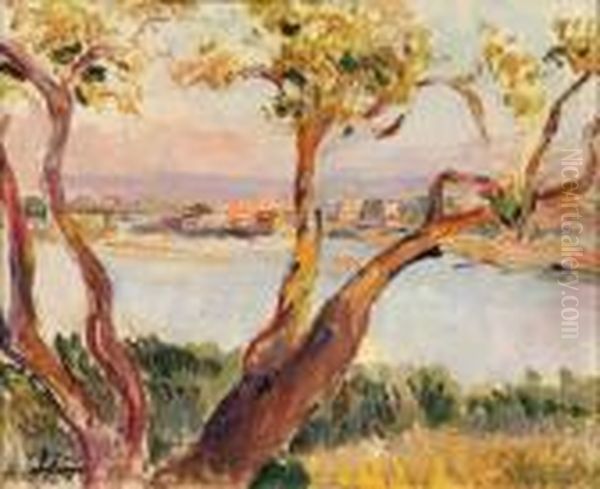 Vue D'antibes Oil Painting by Henri Lebasque