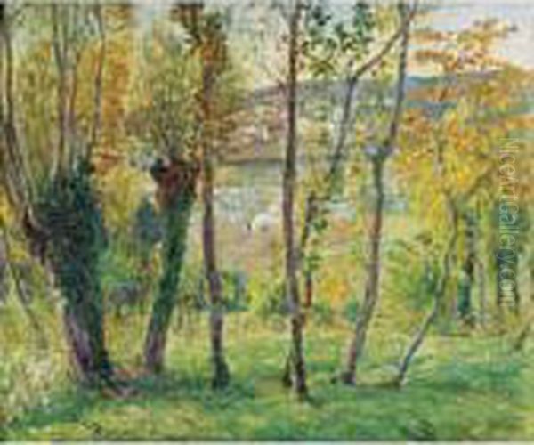 Environs De Montevrain Oil Painting by Henri Lebasque