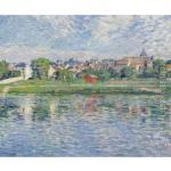 Lagny, Bords De La Marne Oil Painting by Henri Lebasque