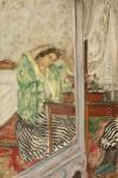 Jeune Femme A Sa Toilette Oil Painting by Henri Lebasque