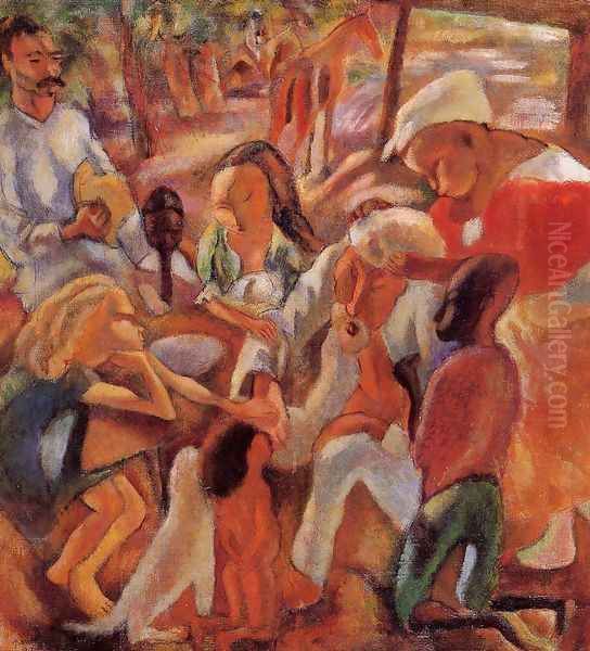 The Good Samaritans Oil Painting by Jules Pascin