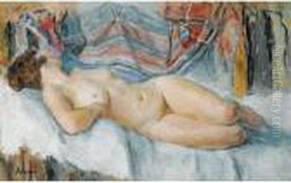 Nu Couche Oil Painting by Henri Lebasque