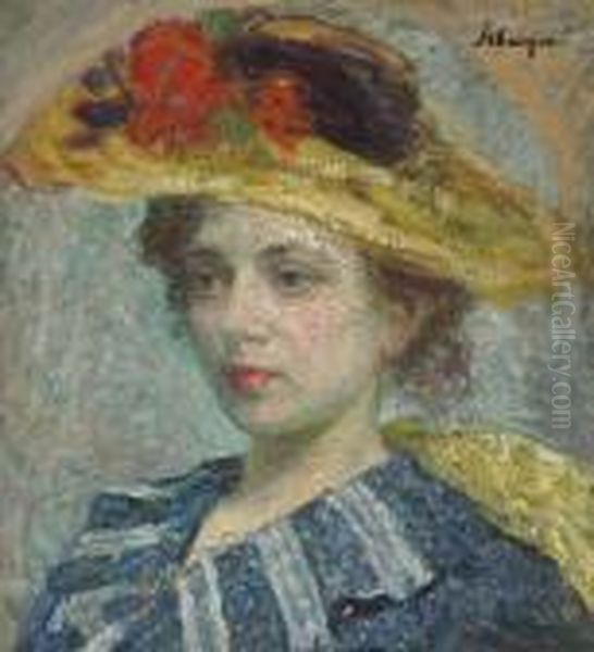 Femme Au Chapeau Oil Painting by Henri Lebasque