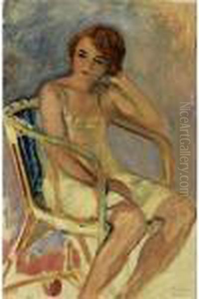 Jeune Femme Assise Oil Painting by Henri Lebasque