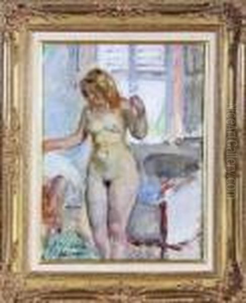 Nu Devant La Fenetre Oil Painting by Henri Lebasque