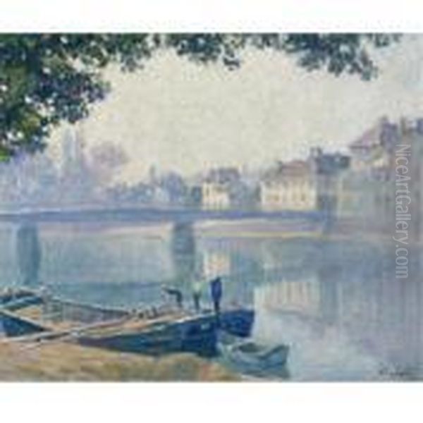 Les Bords De La Marne Oil Painting by Henri Lebasque