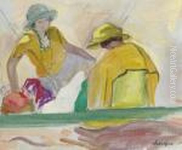 Deux Femmes Oil Painting by Henri Lebasque