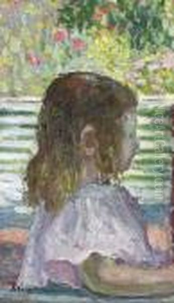 Petite Tete De Profil Oil Painting by Henri Lebasque