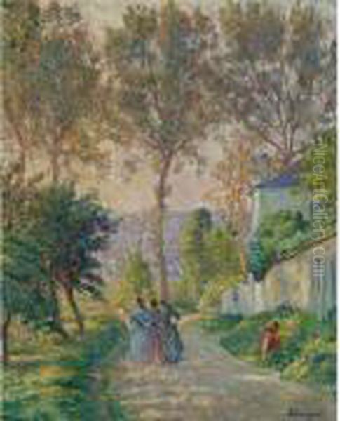 La Promenade Oil Painting by Henri Lebasque