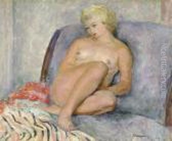 Femme Nue Oil Painting by Henri Lebasque