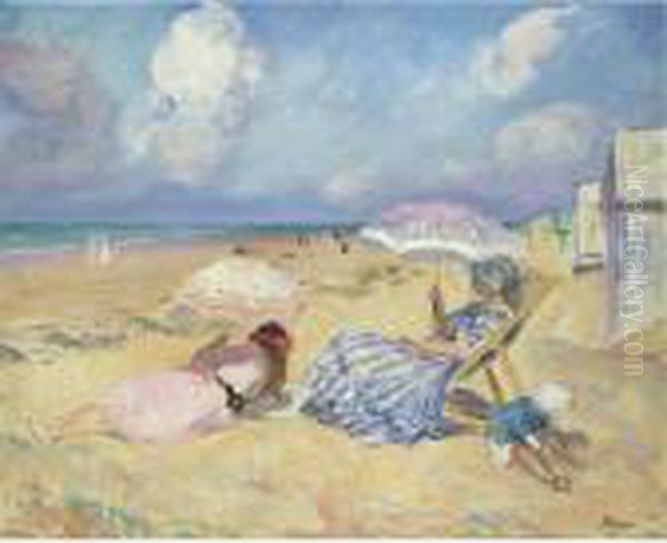 Sur La Plage Oil Painting by Henri Lebasque