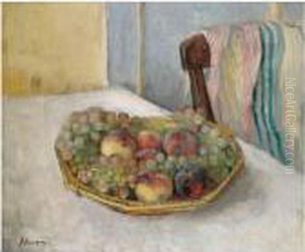 Corbeille De Raisins Et Peches by Henri Lebasque