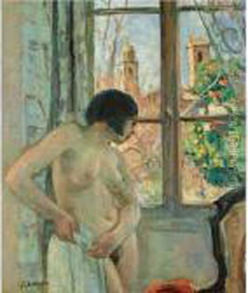 Nu Devant Une Fenetre Oil Painting by Henri Lebasque