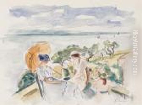 Sur La Terrasse Oil Painting by Henri Lebasque