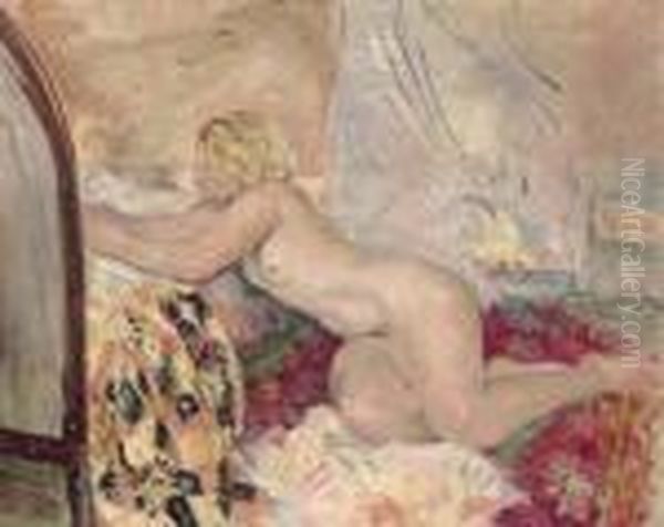 Nu Allonge Oil Painting by Henri Lebasque