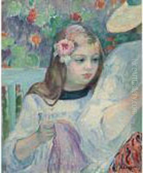 La Lecon De Couture Oil Painting by Henri Lebasque