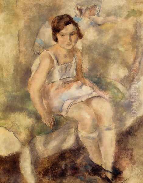 Young Marcelle Oil Painting by Jules Pascin