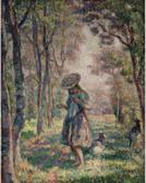 La Foret De Pierrefonds Oil Painting by Henri Lebasque