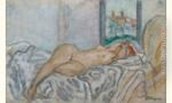 Nu Couche Oil Painting by Henri Lebasque