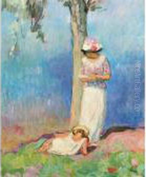 La Lecture Sous L'arbre by Henri Lebasque