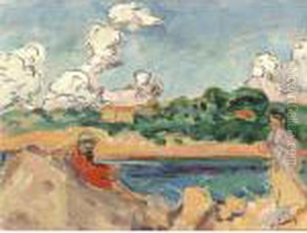 Paysage D'ete Oil Painting by Henri Lebasque