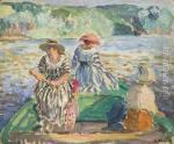 La Partie De Peche Oil Painting by Henri Lebasque