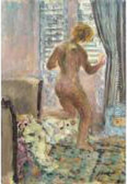 Nu A La Fenetre Oil Painting by Henri Lebasque