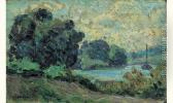  Bord De Seine  Oil Painting by Henri Lebasque