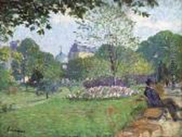 Le Parc De Saint-cloud Oil Painting by Henri Lebasque