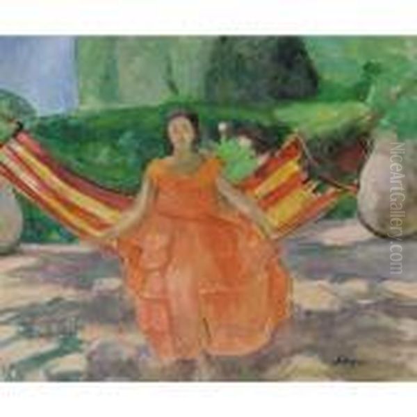 La Robe Rose Oil Painting by Henri Lebasque