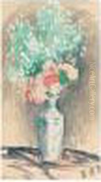 Vase De Fleurs Oil Painting by Henri Lebasque