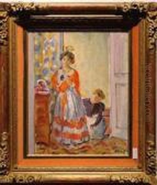 In The Dressing Room Oil Painting by Henri Lebasque