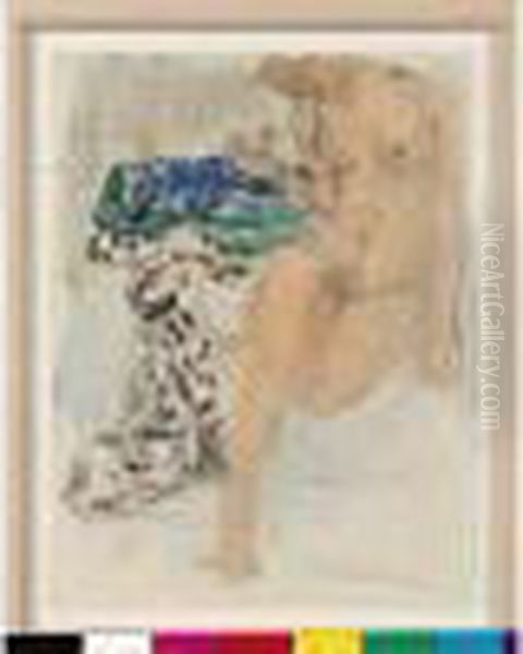 Femme Nue Oil Painting by Henri Lebasque